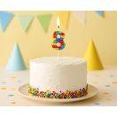 Építőkocka 8-as Pick Blocks tortagyertya, számgyertya