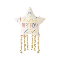 Happy Birthday Star fólia lufi 85 cm