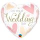 Wedding Day Hearts, Esküvő fólia lufi 46 cm