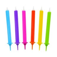 Szivárvány Rainbow tortagyertya, gyertya szett 12 db-os