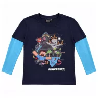   Minecraft Survival Mode gyerek hosszú ujjú póló, felső 8 - 12 év / 128 - 152 cm