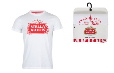 Stella Artois White férfi rövid póló, felső M-XXL