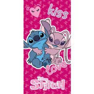   Disney Lilo és Stitch, A csillagkutya Kiss, Love fürdőlepedő, strand törölköző 70x140 cm (Fast Dry)