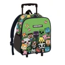 Minecraft Characters gurulós ovis 3D hátizsák, táska 32 cm