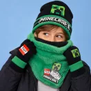 Minecraft Boom Deluxe gyerek sapka, sál és kesztyű szett 