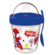   Pókember Spidey pohár snack tartó fedéllel és kanállal 350 ml