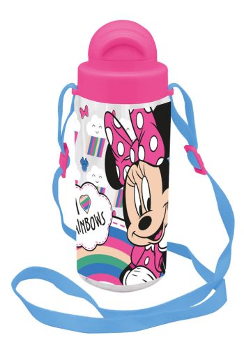 Disney Minnie Rainbows műanyag kulacs akasztóval 500 ml
