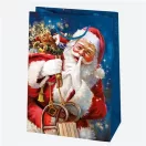 Karácsonyi Toyland papír ajándéktasak, ajándékzacskó 23x32x11 cm