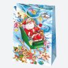 Karácsony Toyland papír ajándéktasak, ajándékzacskó 23x32x11 cm
