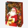 Karácsony Toyland papír ajándéktasak, ajándékzacskó 23x32x11 cm