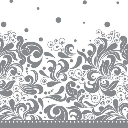 Díszes Silver szalvéta 20 db-os 33x33 cm