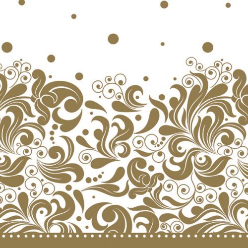 Díszes Gold szalvéta 20 db-os 33x33 cm