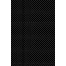 Fekete White Dots papír asztalterítő 120x180 cm