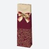 Színes Bow papír italtáska 10,5x33x8,5 cm