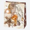 Karácsony Decorations papír ajándéktasak, ajándékzacskó 19x23x10,5 cm