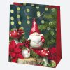 Karácsony Decorations papír ajándéktasak, ajándékzacskó 19x23x10,5 cm