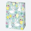 Húsvét Bunnies papír ajándéktasak, ajándékzacskó 23x32x11 cm