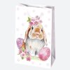 Húsvét Bunny papír ajándéktasak, ajándékzacskó 16x24x7 cm