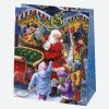 Karácsony Wonderland papír ajándéktasak, ajándékzacskó 19x23x10,5 cm