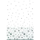Karácsonyi Silver Stars papír asztalterítő 120x180 cm