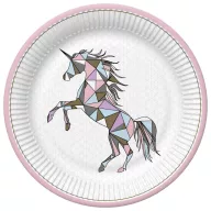 Unikornis Graphic Wild papírtányér 8 db-os 18 cm