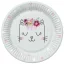 Cicás Flowers Wreath papírtányér 8 db-os 22,7 cm