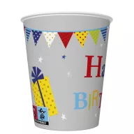   Happy Birthday Gifts and Garlands papír pohár 8 db-os 250 ml