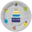 Happy Birthday Gifts and Garlands papírtányér 8 db-os 22,7 cm
