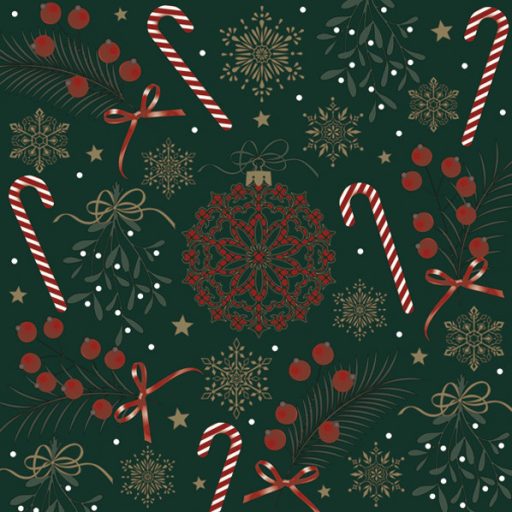 Karácsonyi Motifs Collage szalvéta 20 db-os 33x33 cm