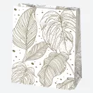 Mintás White papír ajándéktasak, ajándékzacskó 19x23x10,5 cm