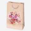 Virág Bouquets papír ajándéktasak, ajándékzacskó 16x24x7 cm