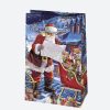 Karácsony Santa Claus papír ajándéktasak, ajándékzacskó 10x16x6 cm