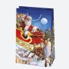 Karácsony Santa Claus papír ajándéktasak, ajándékzacskó 10x16x6 cm