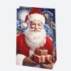 Karácsony Santa Claus papír ajándéktasak, ajándékzacskó 10x16x6 cm