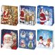 Karácsony Santa Magic papír ajándéktasak, ajándékzacskó 15,5x15,5x8 cm