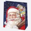 Karácsony Santa Magic papír ajándéktasak, ajándékzacskó 15,5x15,5x8 cm