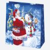 Karácsony Santa Magic papír ajándéktasak, ajándékzacskó 15,5x15,5x8 cm