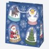 Karácsony Santa Magic papír ajándéktasak, ajándékzacskó 15,5x15,5x8 cm
