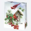Karácsony Mix papír ajándéktasak, ajándékzacskó 19x23x10,5 cm