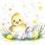 Húsvét Chick in Eggshell szalvéta 20 db-os 33x33 cm