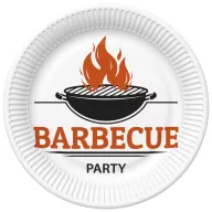 Barbecue Party papírtányér 8 db-os 22,7 cm