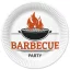 Barbecue Party papírtányér 8 db-os 22,7 cm