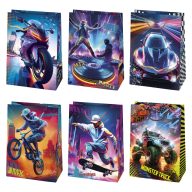   Jármű, sport Extreme papír ajándéktasak, ajándékzacskó 23x32x11 cm