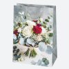 Virág Bouquet papír ajándéktasak, ajándékzacskó 23x32x11 cm