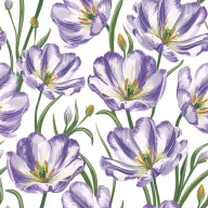 Tulipán Watercolour Violet szalvéta 20 db-os 33x33 cm