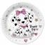 Állatos Charming Puppy papírtányér 8 db-os 22,7 cm