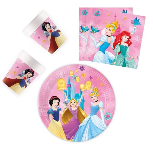 Disney Hercegnők Live Your Story party szett 36 db-os 23 cm-es tányérral