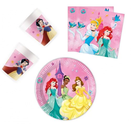 Disney Hercegnők Live Your Story party szett 36 db-os 20 cm-es tányérral