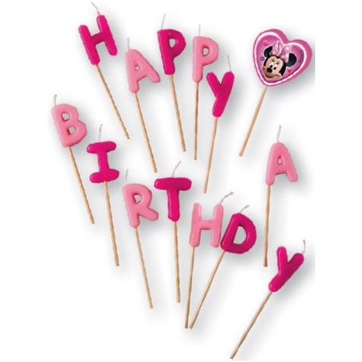 Disney Minnie Junior Happy Birthday gyertya