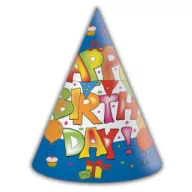 Happy Birthday Kokliko parti kalap, csákó 6 db-os